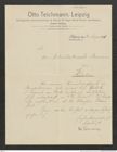 Nachlass Franz Steindachner, Brief von Otto Teichmann an Franz Steindachner (16.08.1911), Inv.Nr. 536.01, Seite 1